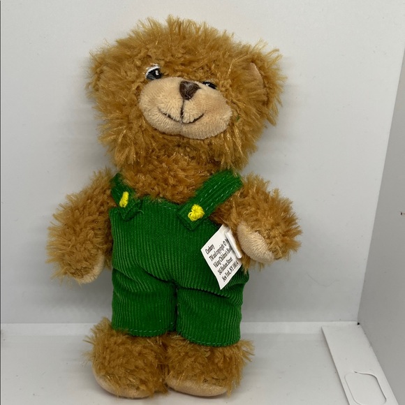 Corduroy Adorable Brown Teddy Bear with Green Overalls - Picture 1 of 4
